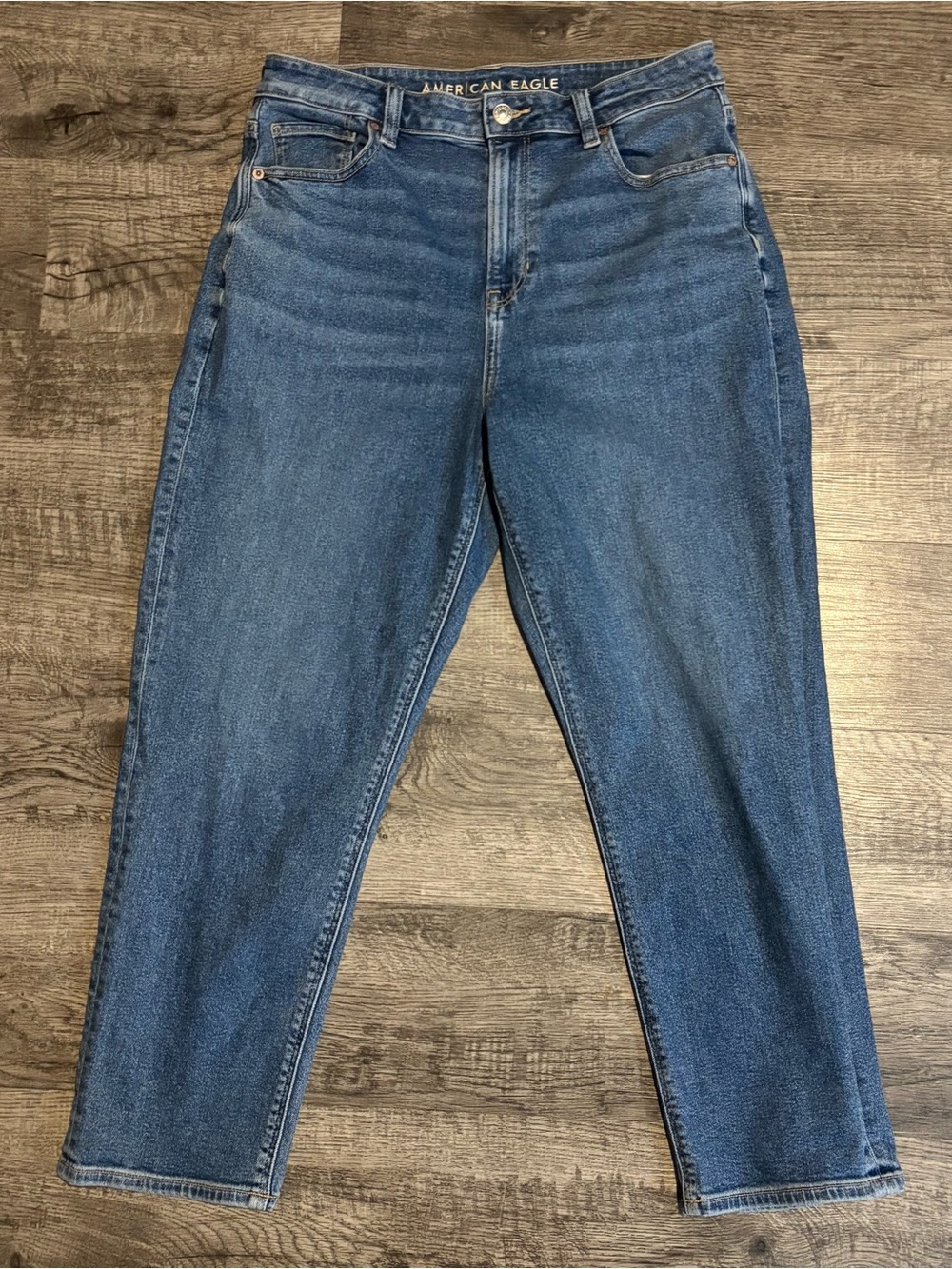 American Eagle Jeans Women’s 10 Short Blue Mom Stretch